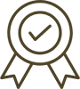 Rama de premio con checkmark